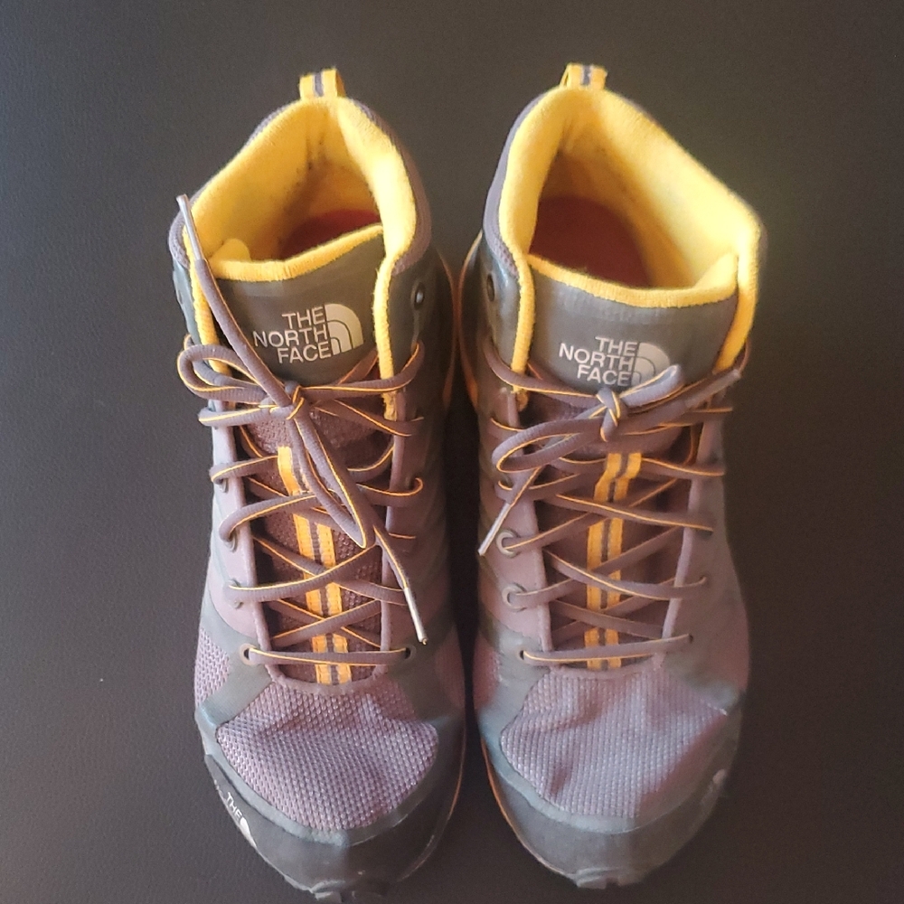 The North Face Gray and Orange Outdoor Boots